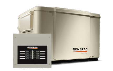 Generac G006998 Standby Generator, 7.5kW | With 8-Circuit Transfer Switch